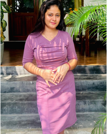 Alternative view of Figure Hugging Hand Gathering Dress