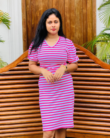 Pink Stripe Comfort Dress
