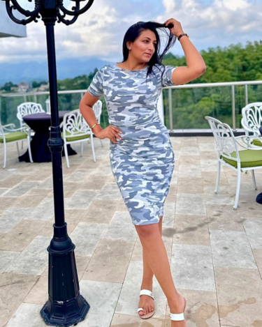 Storm Camo Bodycon Dress
