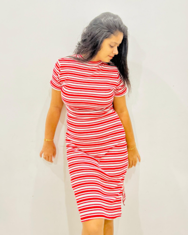 Alternative view of Waffle Candy Highneck Bodycon Dress