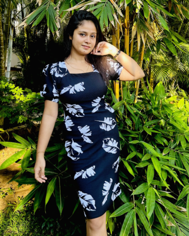 Alternative view of Midnight Leaf Printed Bodycon Dress