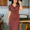 Grey Rib Front Ruffle - Image 2