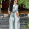 Printed Popped Corn Button Shirt Dress - Image 2