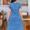 Denim Pocket Dress - Image 4