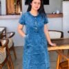 Denim Pocket Dress - Image 3